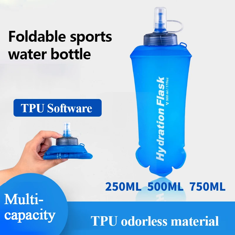 250ml 500ml 750ml Portable Fol - Water Bag Collapsible review and price