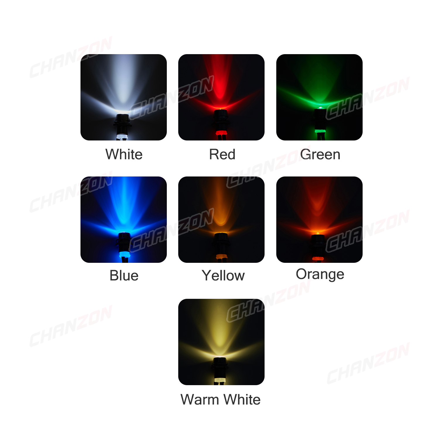 5Pcs 12V LED 8mm Indicator War - Signal Panel Orange review and price