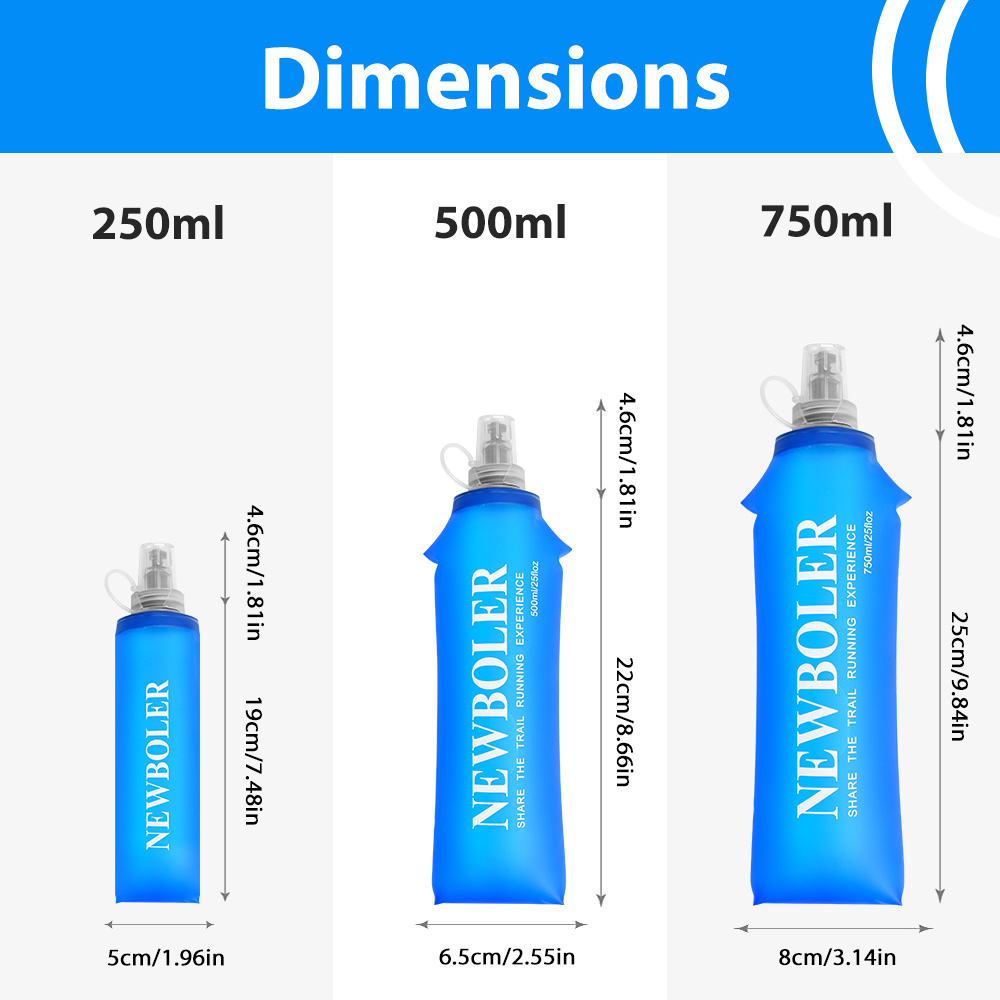750ML Water Bottle TPU Folding - Water Bag Collapsible review and price